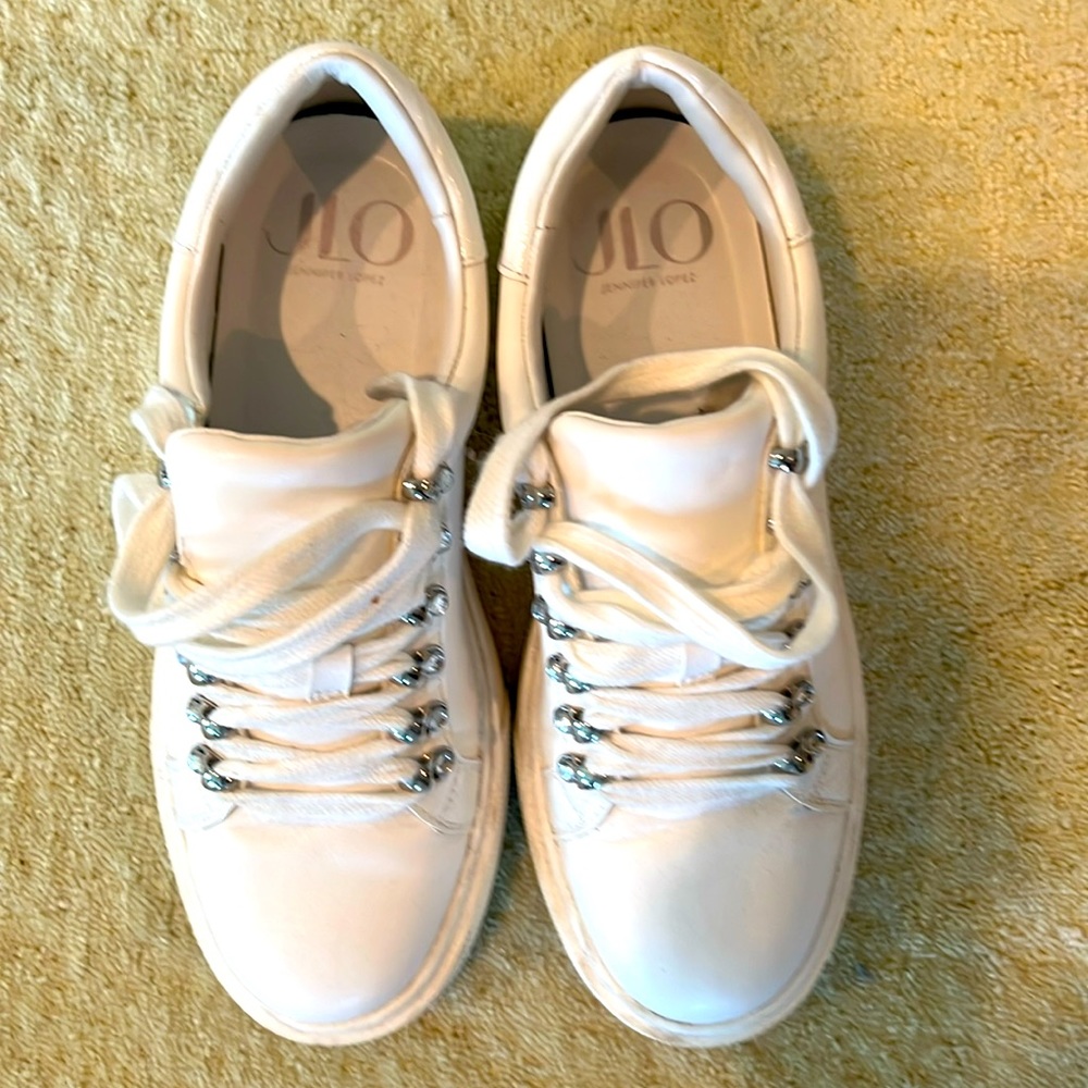 White JLo Tennis Shoes
